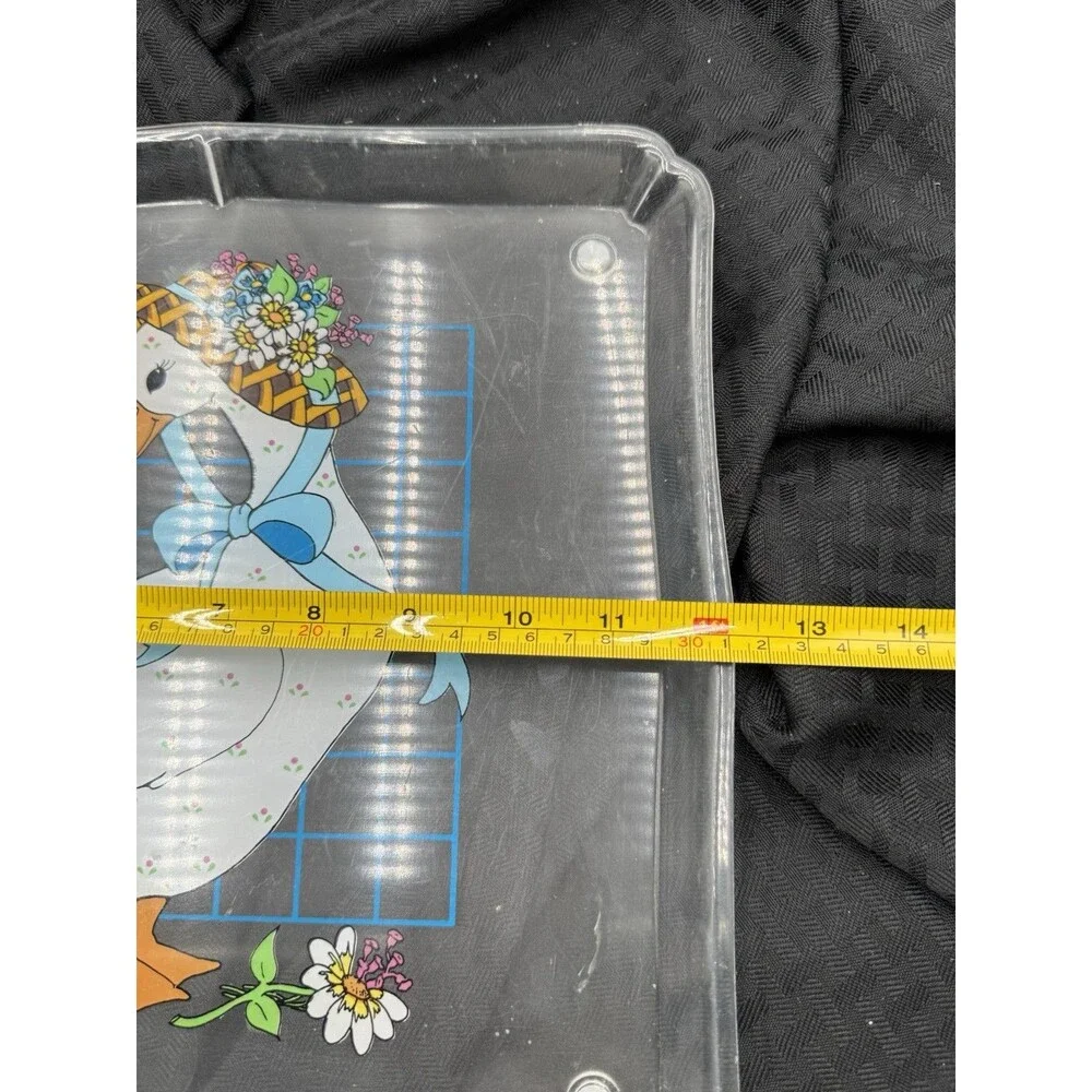 Country Goose In Bonnet Plastic Cutting Board Wall Hang VTG Kitchen Cottagecore